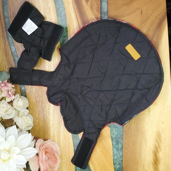 Dog Coat XS - Reversible Red Flannel/Black - Picture 6 of 11